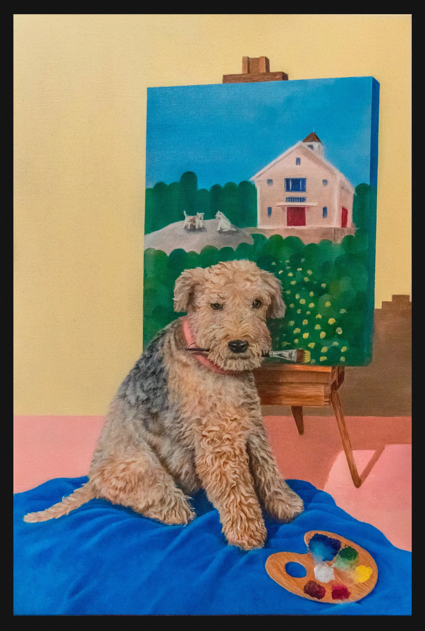 Dog with a Paintbrush